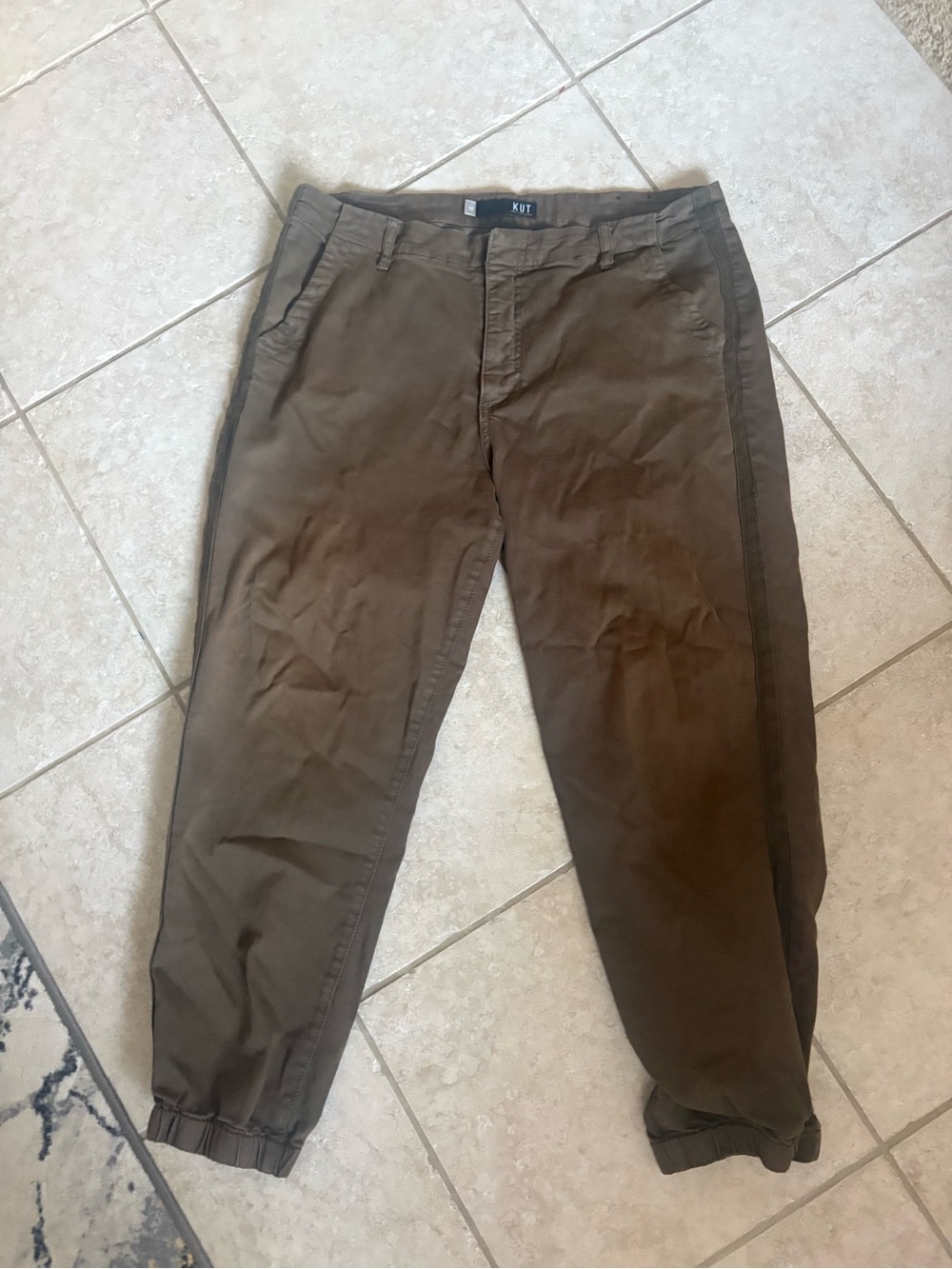 Kut from the Kloth Olive Green Women's Frida Pants